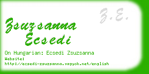 zsuzsanna ecsedi business card